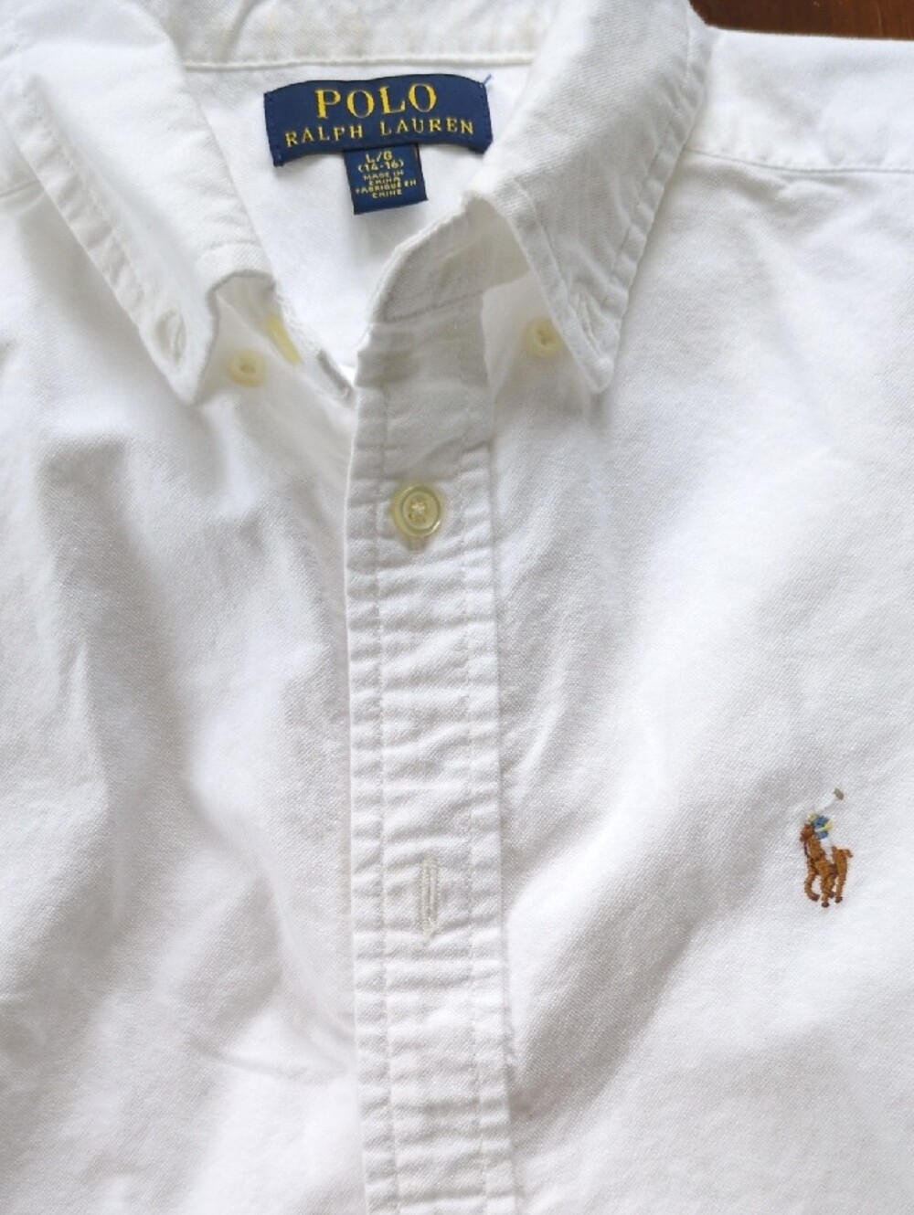 Polo Ralph Lauren White Button-Down Shirt - Picture 4 of 4